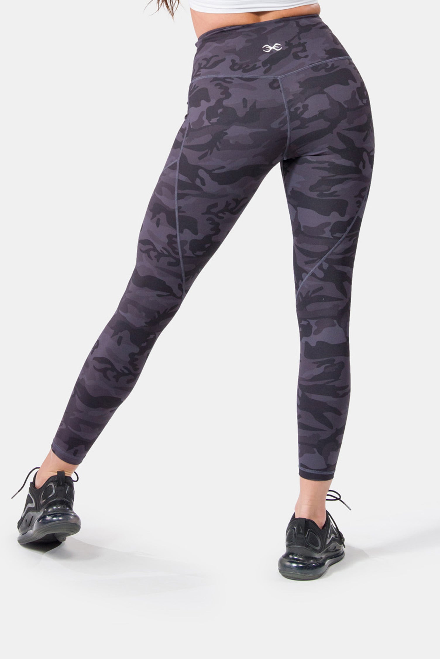 Fabletics Women's On-The-Go PowerHold High-Waisted Legging, Workout, Yoga,  Maximum Compression, Flattering, XXS, Charcoal Camo at  Women's  Clothing store