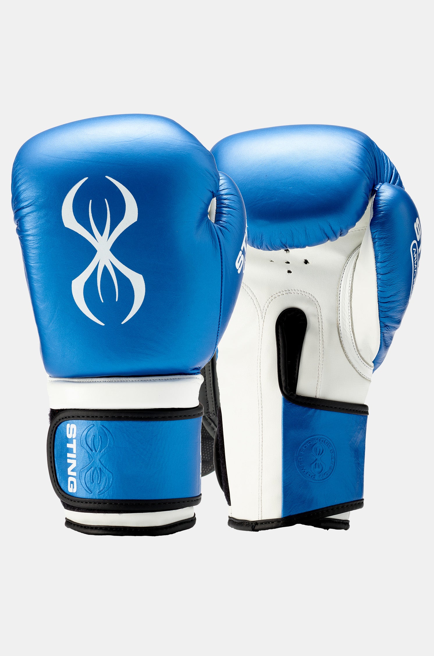 STING Armapro Boxing Gloves-White/Blue – STING Australiaᵀᴹ